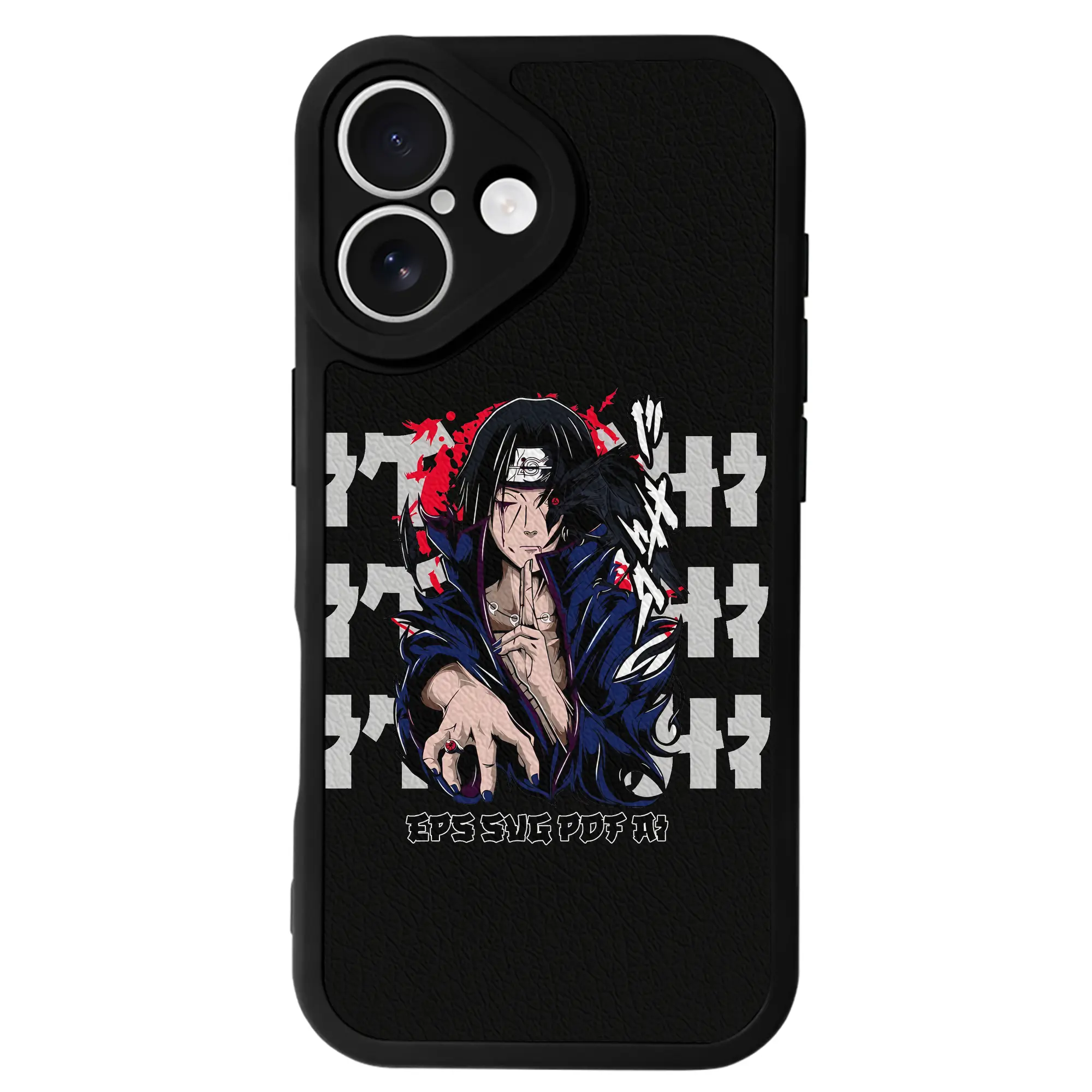 ナルト グッズ うちは イタチ - IPhone 16シリーズ対応 ・ シリコンスマホケース ・ レザー調 ・ 高精度フィット ・ 耐衝撃 ・ ワイヤレス充電対応 ・ 精密カット